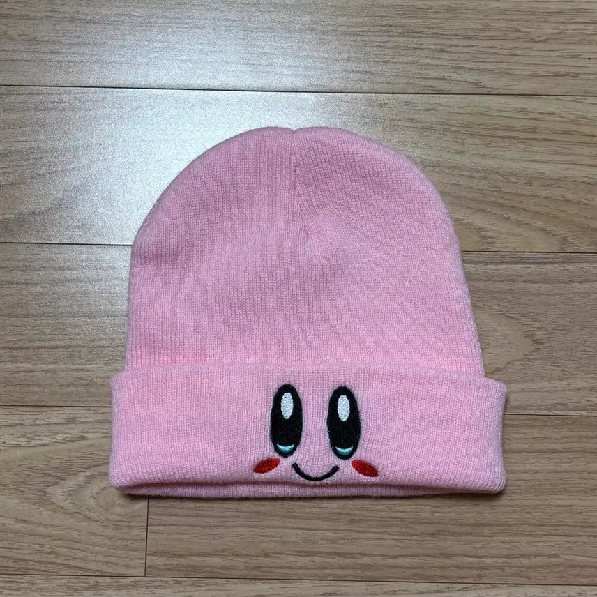 [BUNJANG] Kirby Pink Beanie / (옷장정리중)커비 얼굴 비니