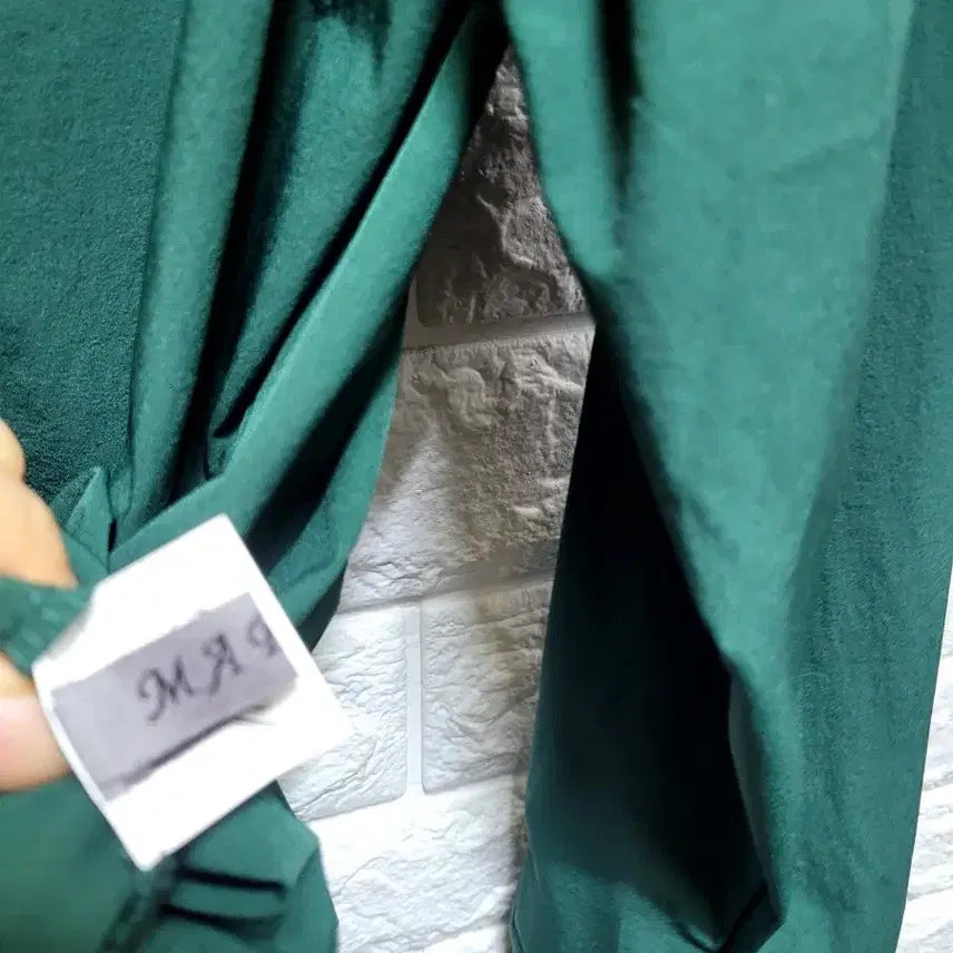 [BUNJANG] Green Spandex Shirt / 그린 바스락 스판 셔츠
