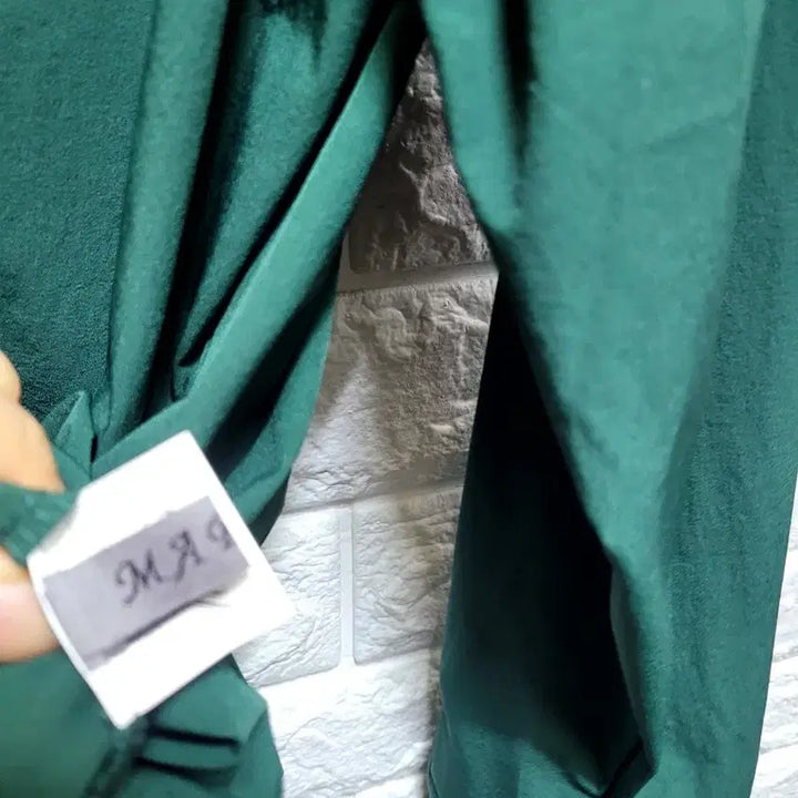 [BUNJANG] Green Spandex Shirt / 그린 바스락 스판 셔츠