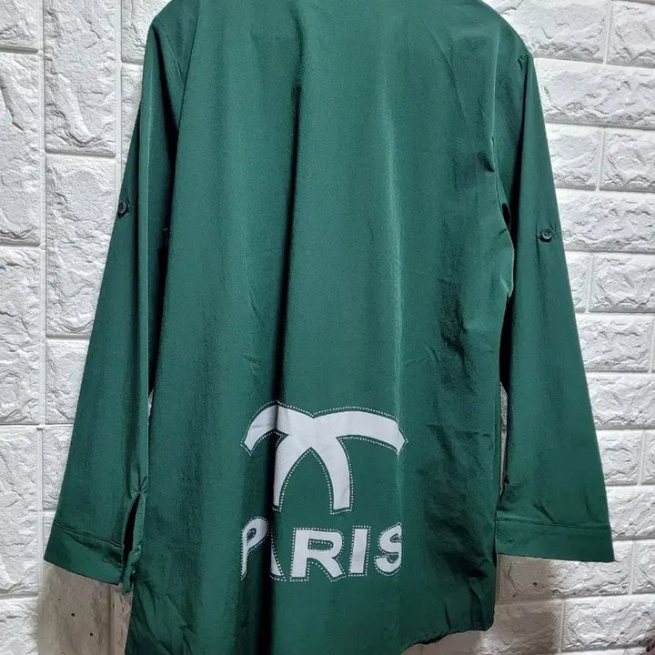 [BUNJANG] Green Spandex Shirt / 그린 바스락 스판 셔츠