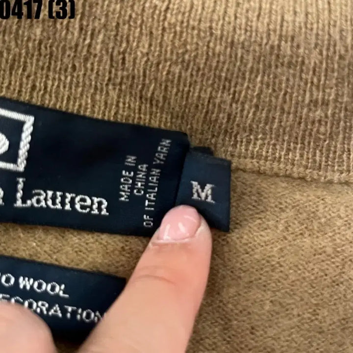 [BUNJANG] Polo Ralph Lauren Half-Zip Knit Sweater / 폴로 랄프로렌 하프집업 니트