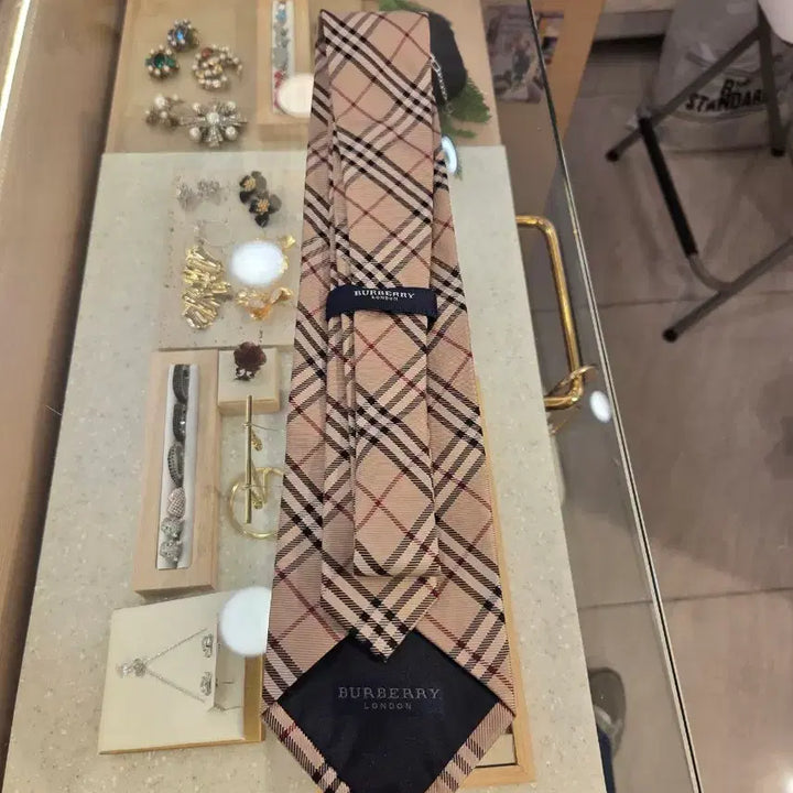 [BUNJANG] Burberry Nova Check Silk Necktie / 버버리 노바체크 실크넥타이