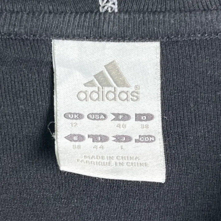 [BUNJANG] Adidas Y2K Crop Hoodie Zip-up (L) / 아디다스 로고 y2k 크롭 후드집업 L