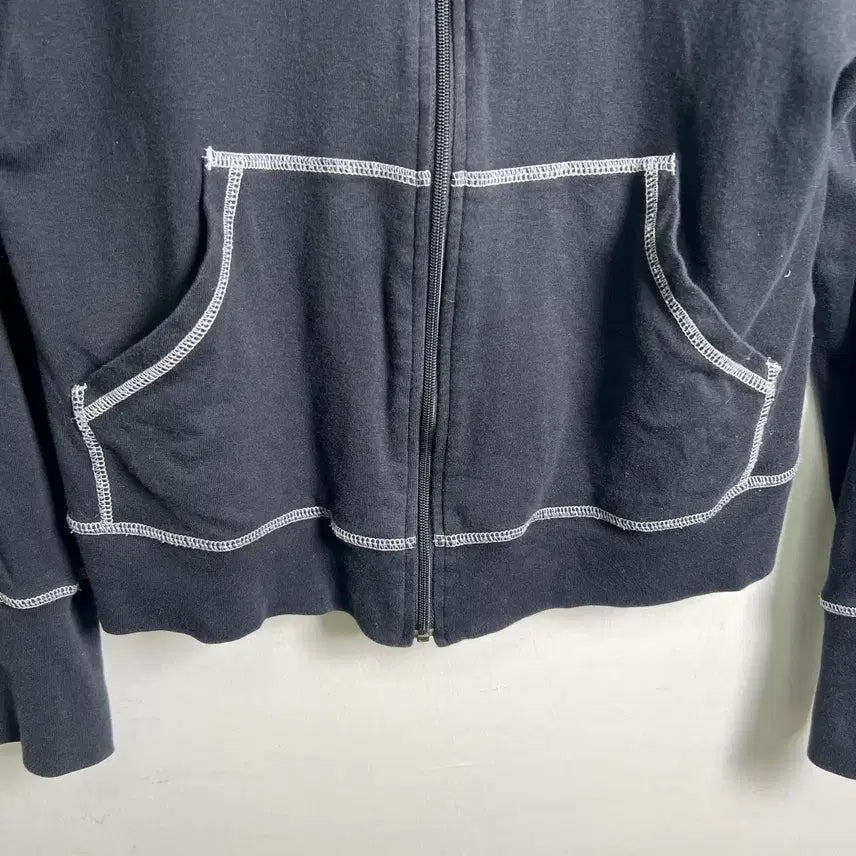 [BUNJANG] Adidas Y2K Crop Hoodie Zip-up (L) / 아디다스 로고 y2k 크롭 후드집업 L