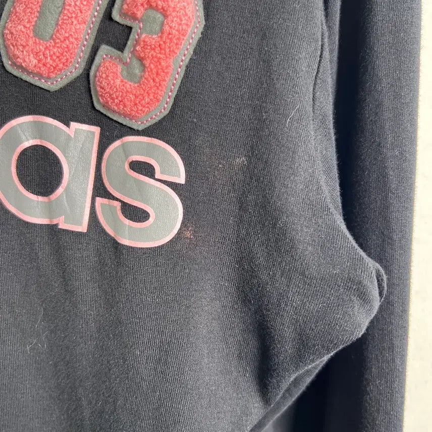 [BUNJANG] Adidas Y2K Crop Hoodie Zip-up (L) / 아디다스 로고 y2k 크롭 후드집업 L
