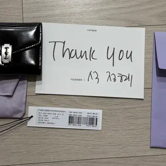 [BUNJANG] Vunque Occam V Half Wallet / vunque 블랙 반지갑 Occam V Half Wallet