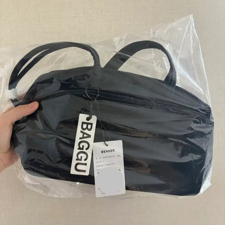 [BUNJANG] Baku Nylon Bowler Bag (Black) / [미사용 새상품, 정품] 바쿠 나일론 보울러 백 블랙 | 나일론 가방