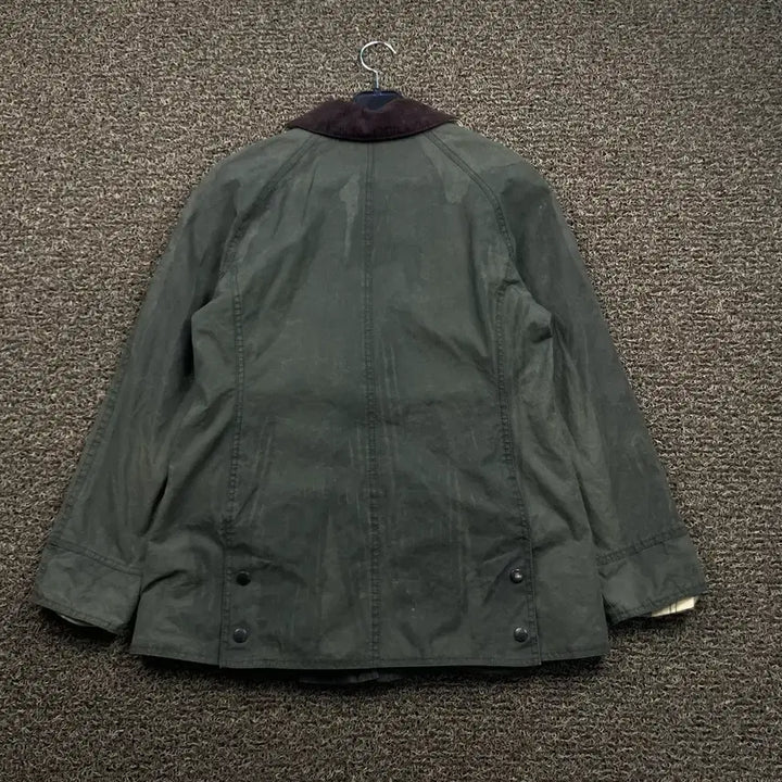[BUNJANG] Barbour Corduroy Collar Wax Jacket / 바버 코듀로이 카라 왁스 자켓