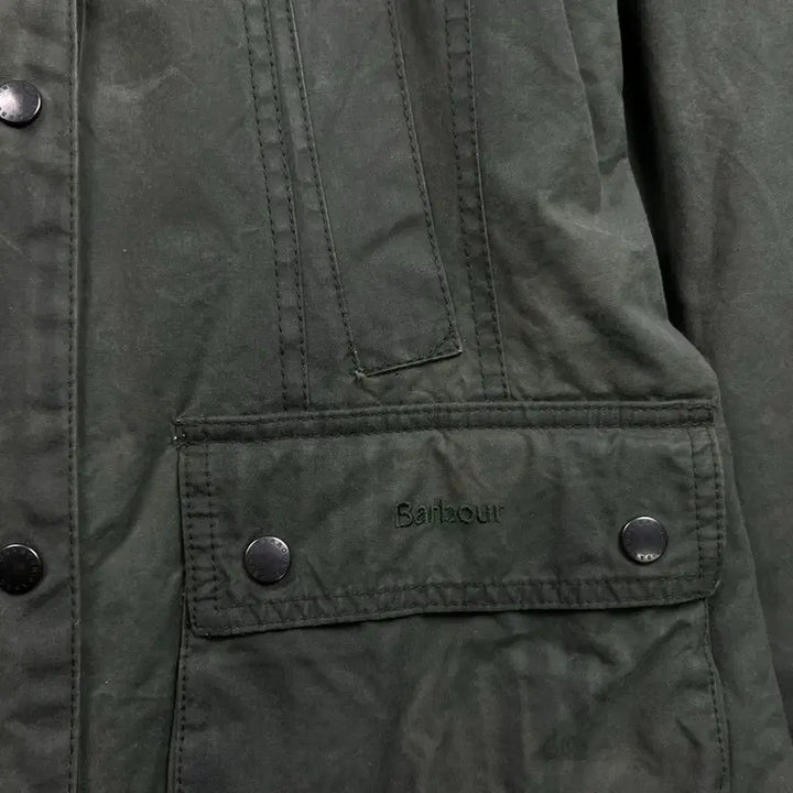 [BUNJANG] Barbour Corduroy Collar Wax Jacket / 바버 코듀로이 카라 왁스 자켓