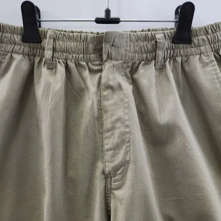 [BUNJANG] Vintage Bending Casual Work Khaki Shorts L / 빈티지 밴딩 캐주얼 워크 카키 반바지 L