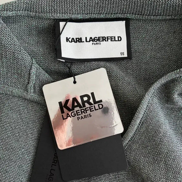 [BUNJANG] Karl Lagerfeld Glitter Knit Sweater / S) 새상품 칼라거펠트 글리터 니트 그린