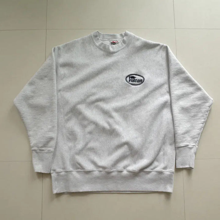 [BUNJANG] K-Products Vulcan Embroidered Sweatshirt XL / 90s K-Products 미국 생산 벌컨 자수 스웨트 셔츠 XL