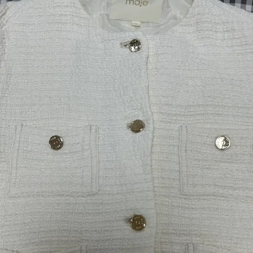 [BUNJANG] Maje Tweed Jacket / 마쥬 트위드 자켓 / maje 아이보리 트위드 자켓