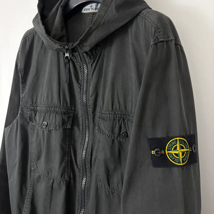 [BUNJANG] Stone Island Garment Dyed Hooded Jacket / a261) 스톤아일랜드 가먼트 다잉 후드자켓