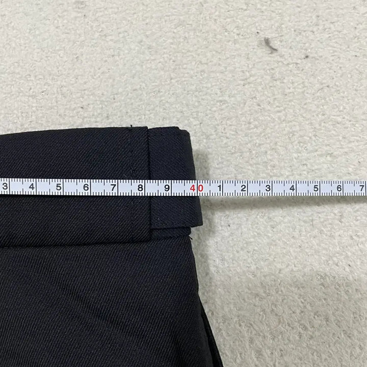 [BUNJANG] M Insilence Belted Padded Wool Wide Slacks / M 인사일런스 벨티드 핀턱 울 와이드 슬랙스 0417-1