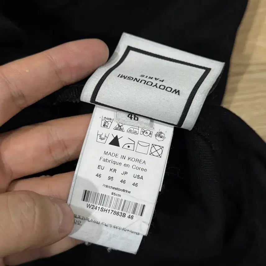 [SOLD OUT] [46] 우영미 24SS 백로고 데님 셔츠 자켓 블랙
