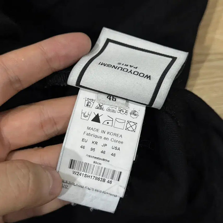 [SOLD OUT] [46] 우영미 24SS 백로고 데님 셔츠 자켓 블랙