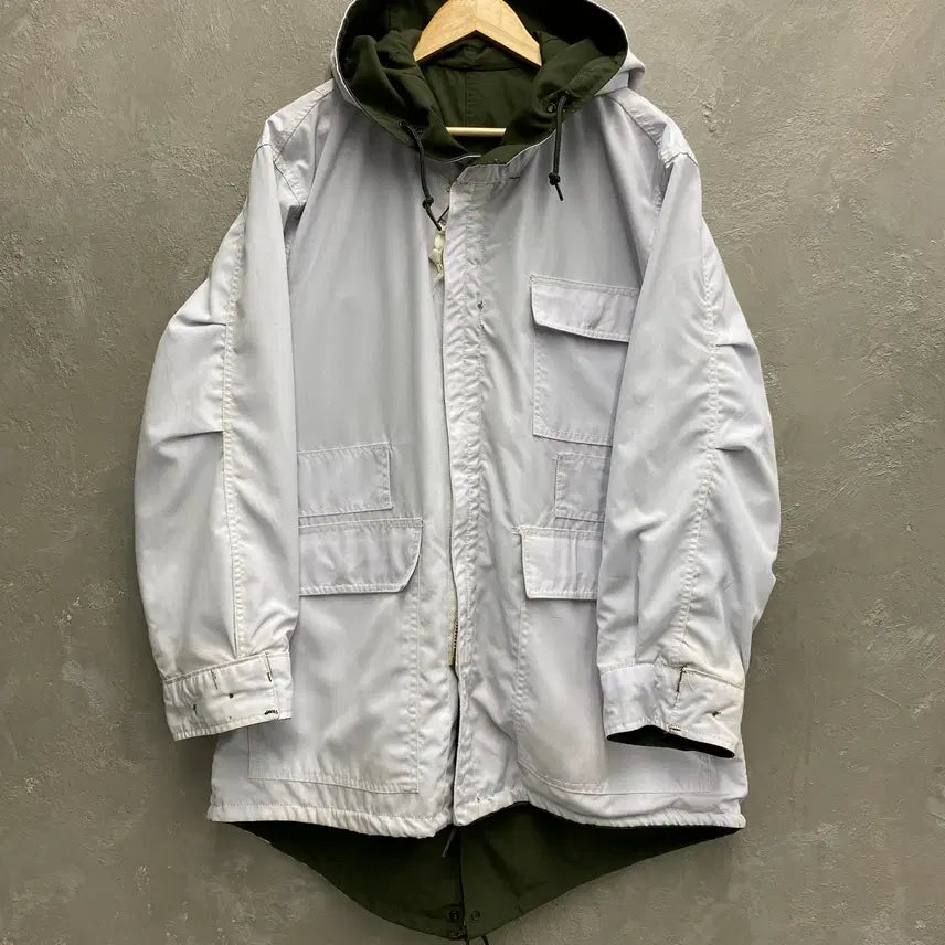 [BUNJANG] Korean Military Reversible Ski Parka Jacket / [L] 8-90s 한국군 밀리터리 리버서블 스키파카 야상자켓