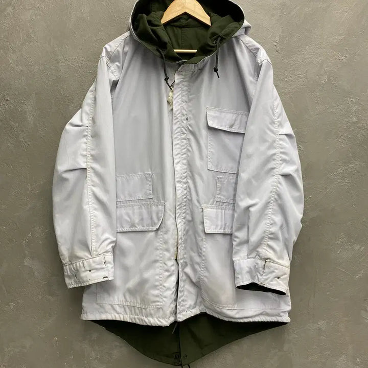 [BUNJANG] Korean Military Reversible Ski Parka Jacket / [L] 8-90s 한국군 밀리터리 리버서블 스키파카 야상자켓