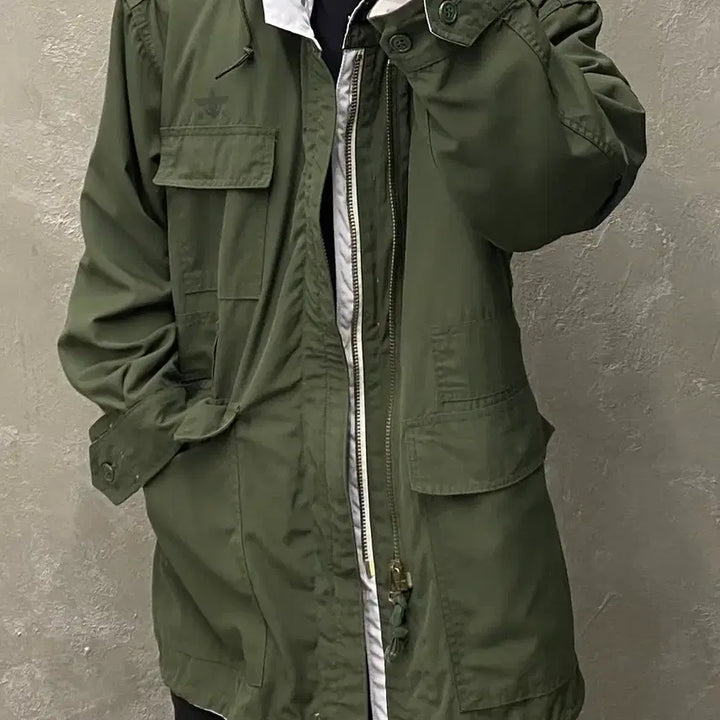 [BUNJANG] Korean Military Reversible Ski Parka Jacket / [L] 8-90s 한국군 밀리터리 리버서블 스키파카 야상자켓