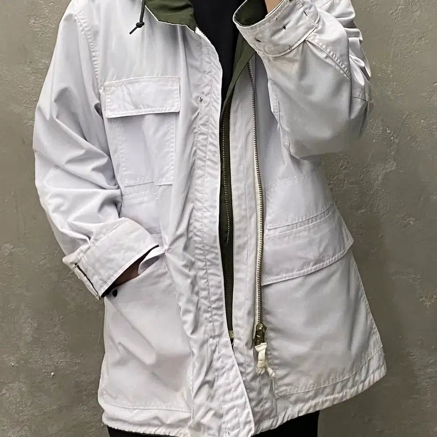 [BUNJANG] Korean Military Reversible Ski Parka Jacket / [L] 8-90s 한국군 밀리터리 리버서블 스키파카 야상자켓