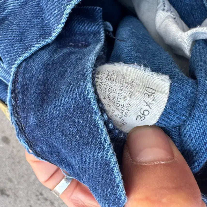 [BUNJANG] Lee 200 Straight Regular Fit Washed Denim Pants / 90s lee 빈티지 200 스트레이트 레귤러핏 워싱 데님 팬츠 36