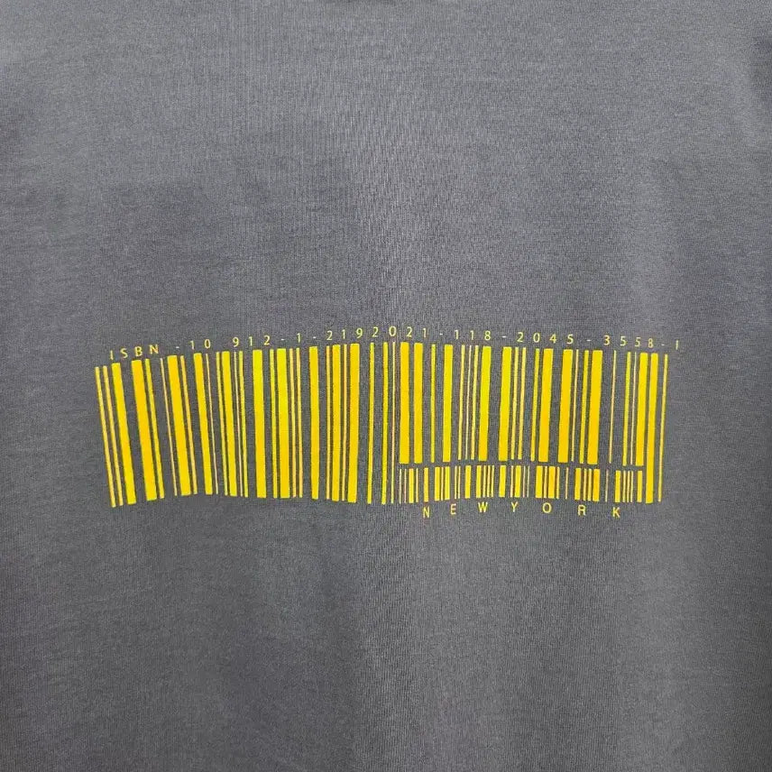 [SOLD OUT] L 질스튜어트뉴욕 바코드 반팔 다크그레이