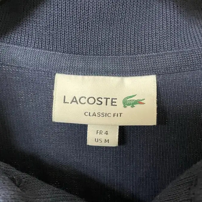 [BUNJANG] Lacoste Navy Polo Knit Shirt M / 라코스테 네이비 카라 반팔 니트 M