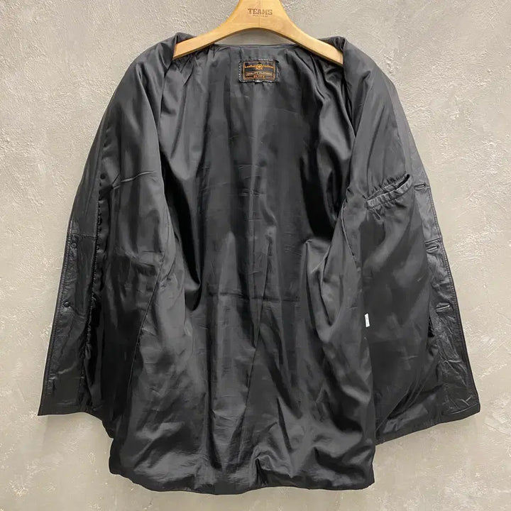 [BUNJANG] Vintage Cowhide Leather Coat / [XL] 90s Vintage 빈티지 소가죽 레더 코트