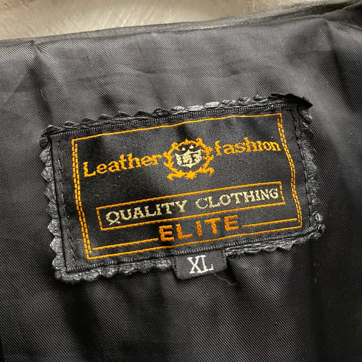 [BUNJANG] Vintage Cowhide Leather Coat / [XL] 90s Vintage 빈티지 소가죽 레더 코트