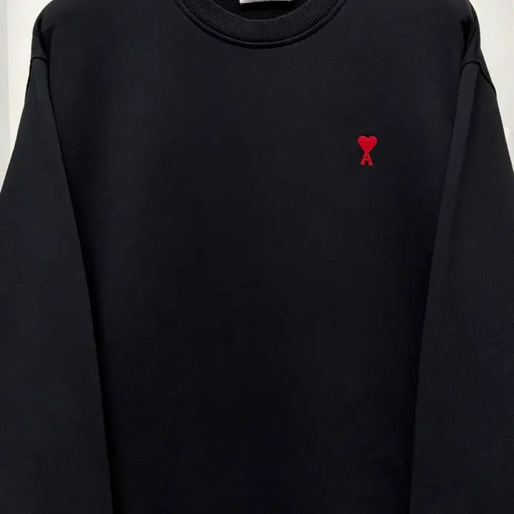 [BUNJANG] AMI Small Heart Sweatshirt Black XL / 아미 스몰하트 맨투맨 블랙 XL