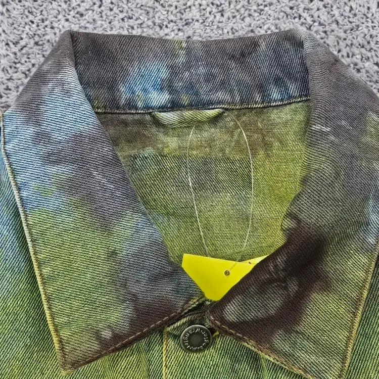 [BUNJANG] Wrangler Denim Trucker Jacket Dyed Custom (XL Estimated) / 랭글러 데님 트러커 자켓 다잉 커스텀 ( XL추정 ) / 11879