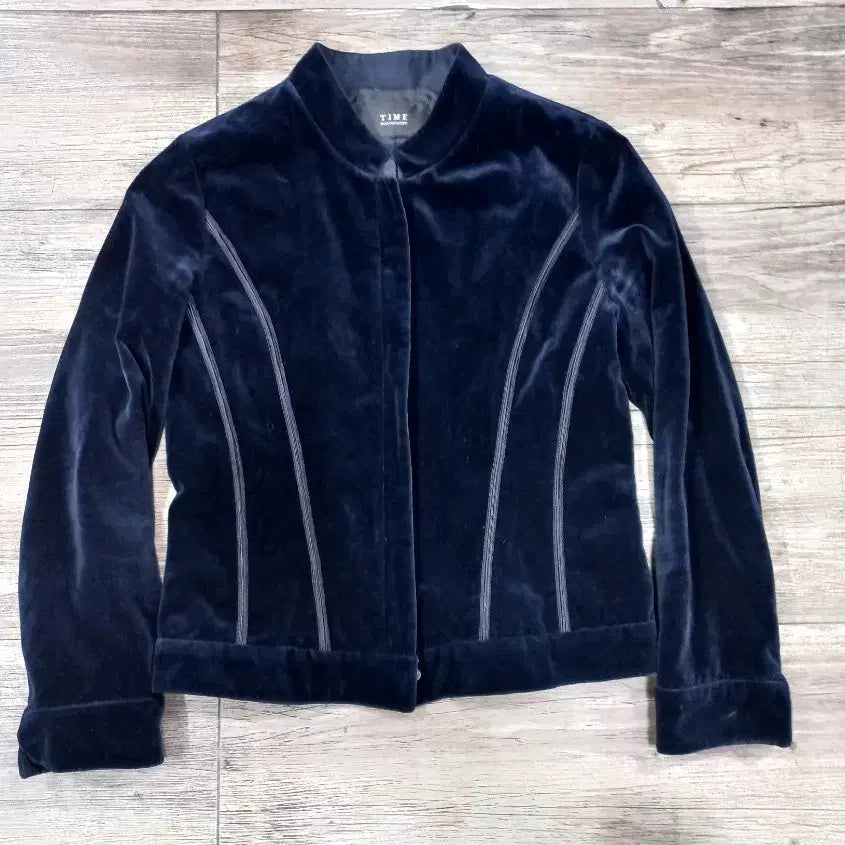[BUNJANG] TIME Velvet Blouson Jacket / TIME 벨벳 블루종 자켓