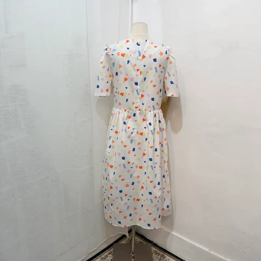 [SOLD OUT] 알록달록 라운드 롱원피스 롱드레스 도형 기하학 2258