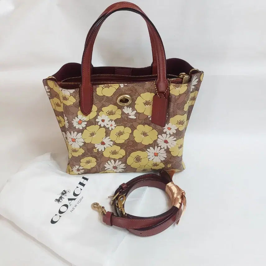 [BUNJANG] Coach Flower Pattern Tote Bag / 미사용 코치 플라워 패턴 토트백 판매합니다
