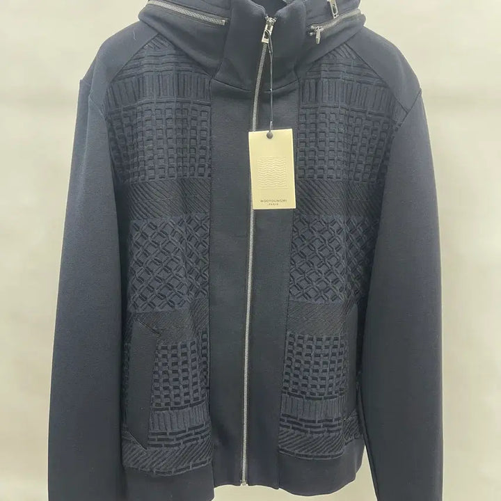 [BUNJANG] Wooyoungmi Jacquard Hooded Blouson Jacket / 우영미 자카드 후드점퍼