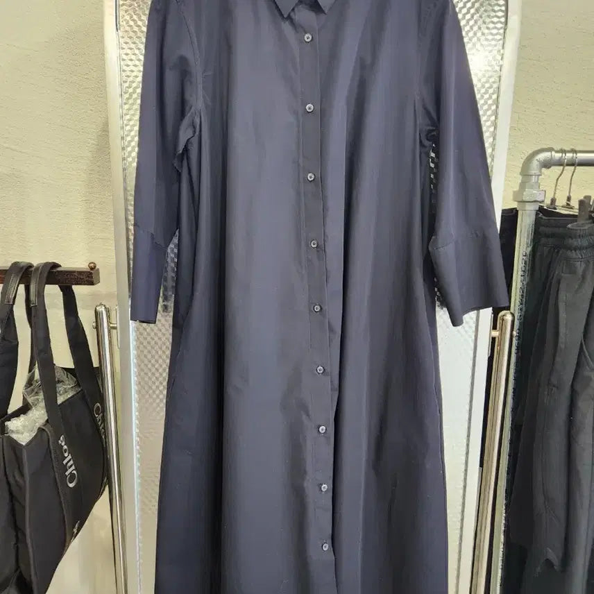 [BUNJANG] Uniqlo Long Shirt Dress L / 유니클로 셔츠 롱 원피스 L