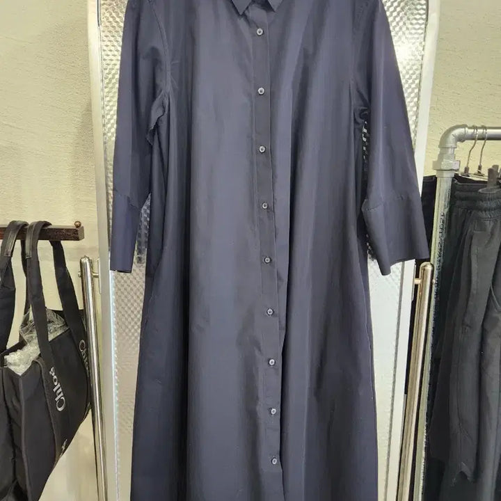 [BUNJANG] Uniqlo Long Shirt Dress L / 유니클로 셔츠 롱 원피스 L
