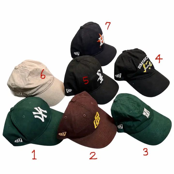 [BUNJANG] New Era MLB Baseball Caps Collection / 뉴에라 MLB 모자 모음 정리 야구 샌디에이고 뉴욕 양키스 마르디 무신사