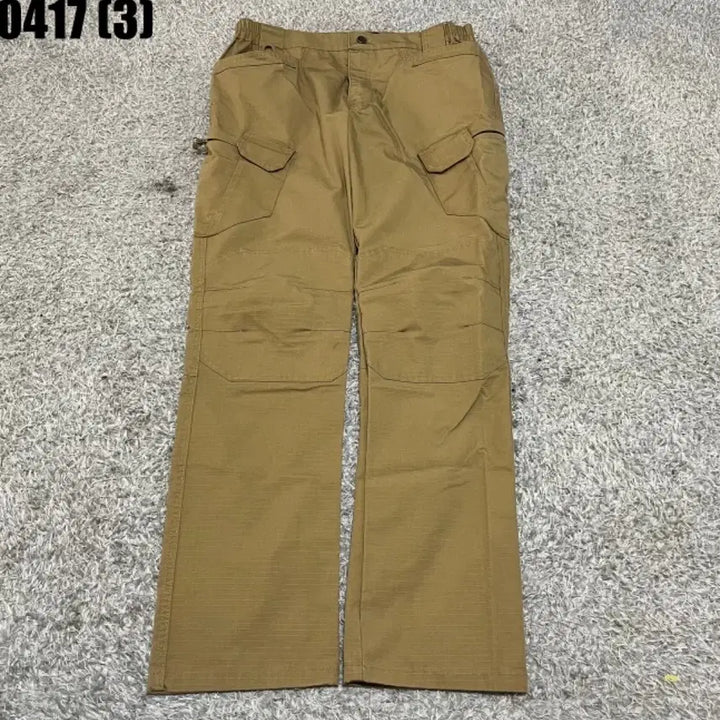 [BUNJANG] Khaki Tactical Cargo Pants / 카키색 택티컬 카고 바지