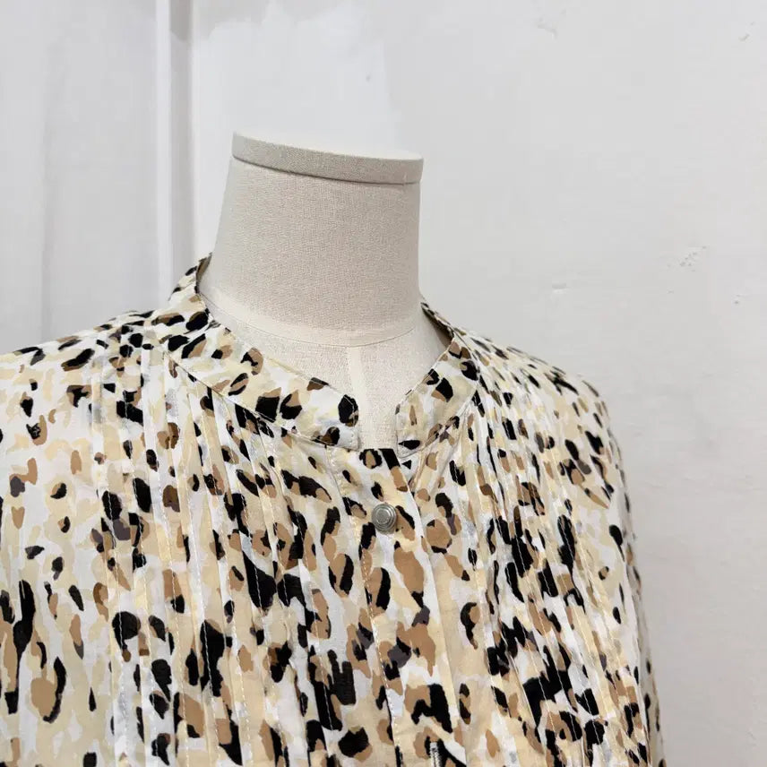 [BUNJANG] All For You Leopard Print Summer Blouse (100) / (100)올포유 allforyou 레오파드 호피셔츠 여름블라우스 2295