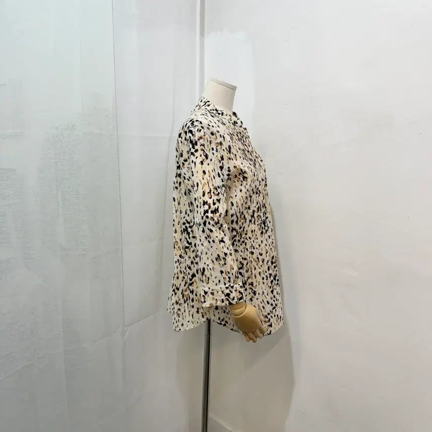 [BUNJANG] All For You Leopard Print Summer Blouse (100) / (100)올포유 allforyou 레오파드 호피셔츠 여름블라우스 2295