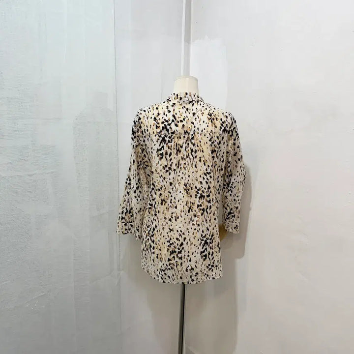 [BUNJANG] All For You Leopard Print Summer Blouse (100) / (100)올포유 allforyou 레오파드 호피셔츠 여름블라우스 2295