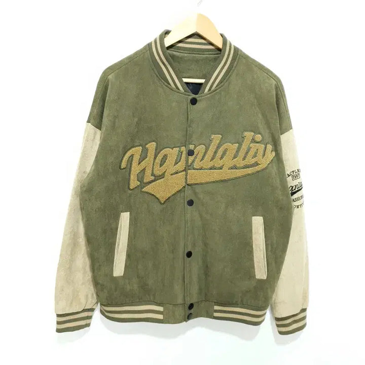 [BUNJANG] Suede Varsity Stadium Jacket L / 스웨이드 바시티 스타디움 자켓 L_M2535