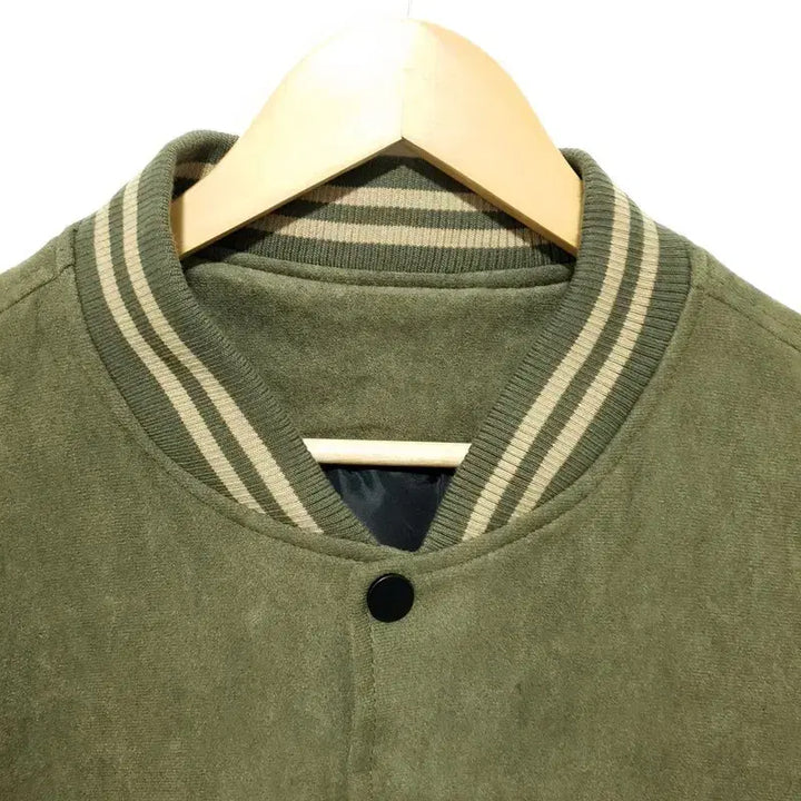 [BUNJANG] Suede Varsity Stadium Jacket L / 스웨이드 바시티 스타디움 자켓 L_M2535