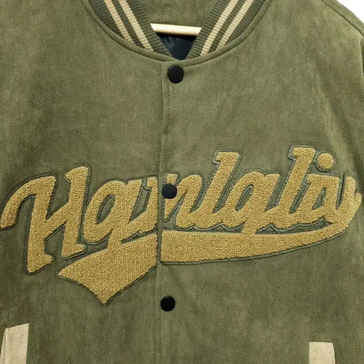 [BUNJANG] Suede Varsity Stadium Jacket L / 스웨이드 바시티 스타디움 자켓 L_M2535