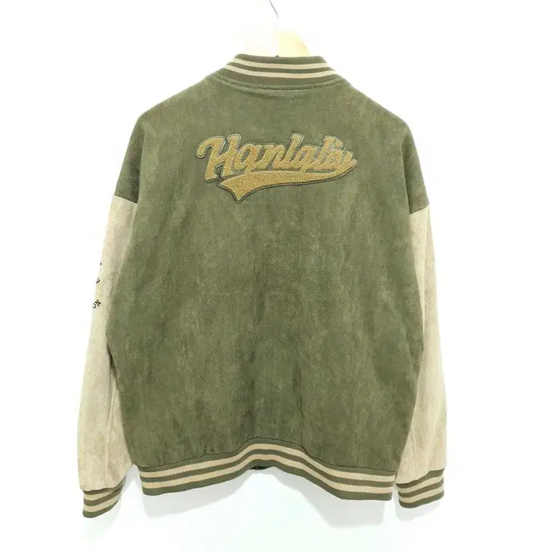 [BUNJANG] Suede Varsity Stadium Jacket L / 스웨이드 바시티 스타디움 자켓 L_M2535