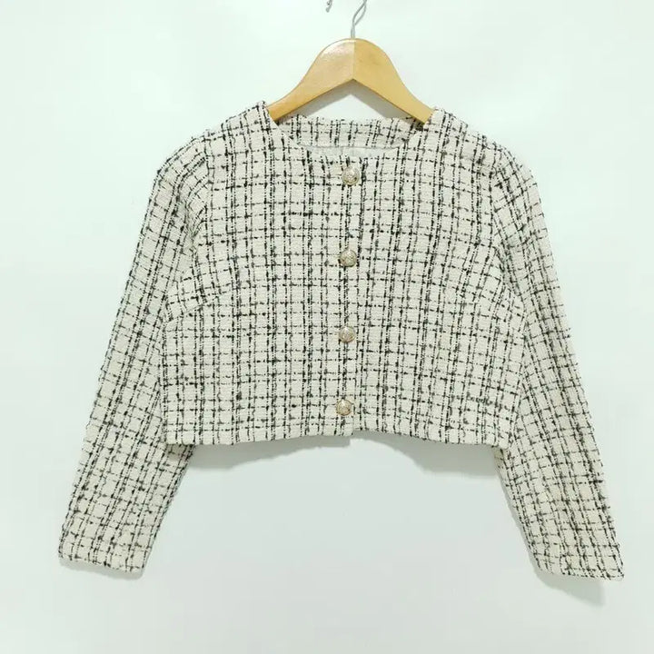 [BUNJANG] Tweed Two-Piece Set XS / 금장 트위드 자켓 &amp; 스커트 투피스 XS_M2044
