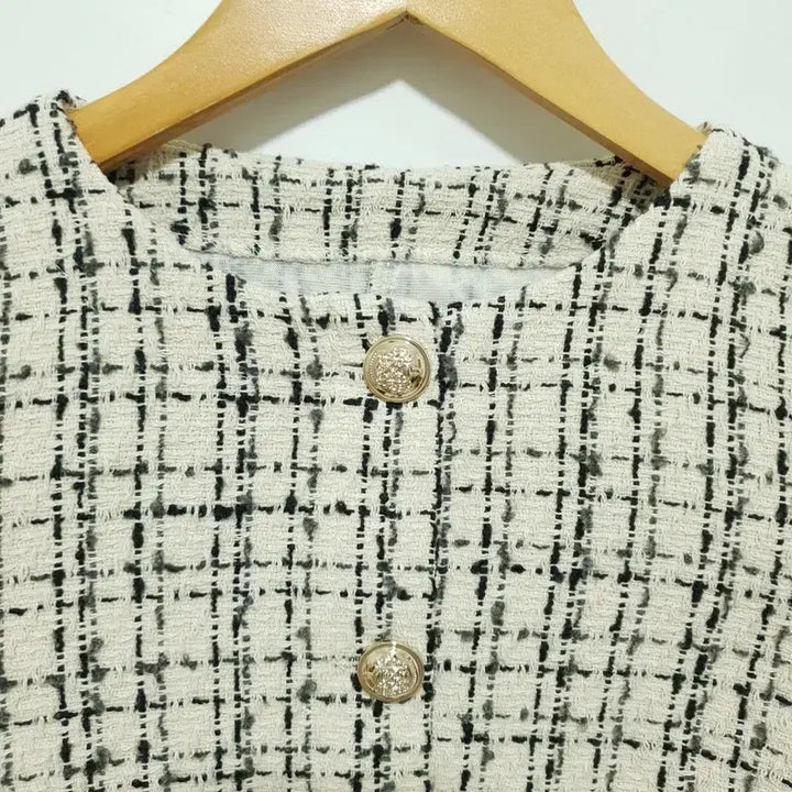 [BUNJANG] Tweed Two-Piece Set XS / 금장 트위드 자켓 &amp; 스커트 투피스 XS_M2044