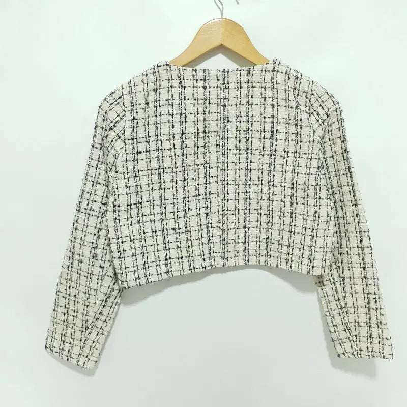 [BUNJANG] Tweed Two-Piece Set XS / 금장 트위드 자켓 &amp; 스커트 투피스 XS_M2044